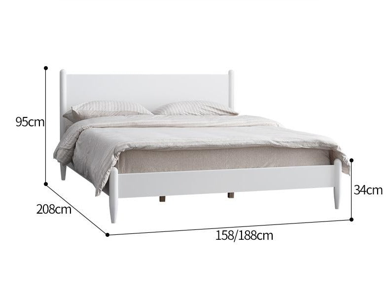 Lit nordique moderne ASHER 1,5 m/1,8 m Queen/King Size