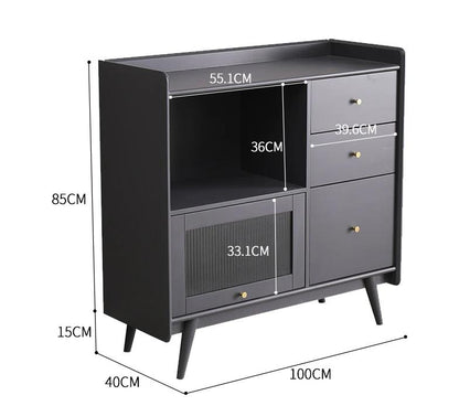 Buffet nordique HENRY, armoire de rangement de cuisine 