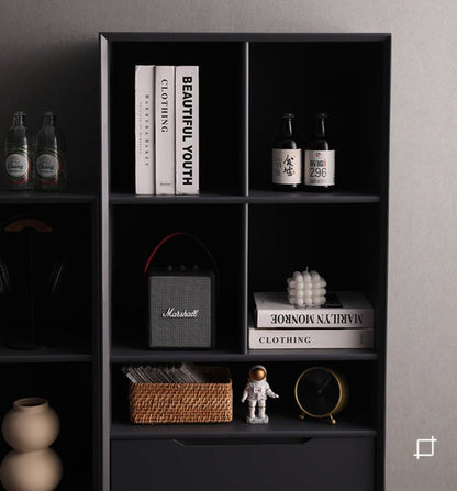 KAILANI TOKYO HILTON Bibliothèque japonaise scandinave en bois massif (4 couleurs, 3 tailles)