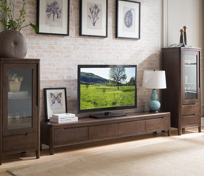 GEORGIA Sweden HILTON Meuble console TV en bois massif