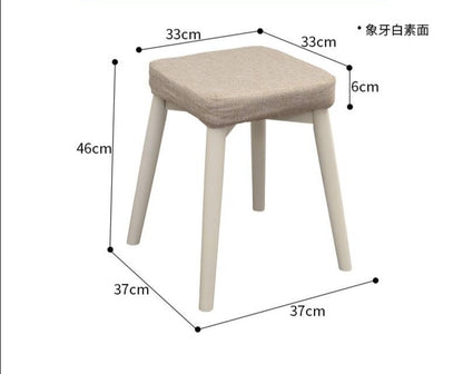 Tabouret coussin JAXON Table à manger et coiffeuse en bois massif 
