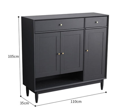 Elise SWEDEN Buffet Buffet en bois dur Meuble à chaussures scandinave en tissu 4 couleurs 2 tailles