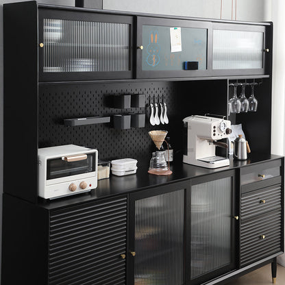 Buffet scandinave en bois massif ADALINE (3 couleurs, 3 tailles)