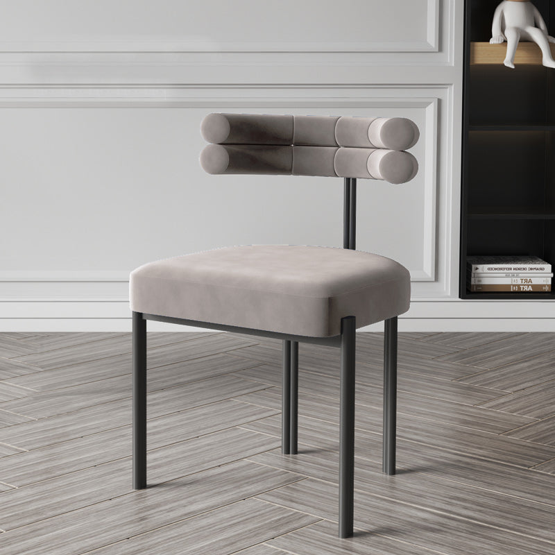 Chaise rembourrée en velours Cohen (lot de 2)