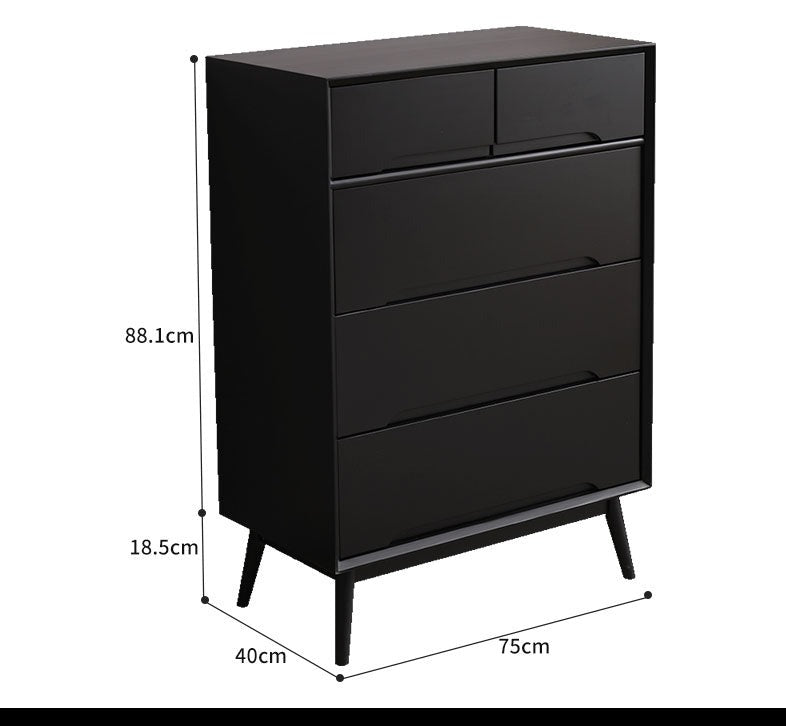 Commode scandinave en bois massif ANN (4 couleurs, 2 tailles)