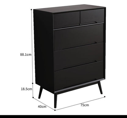 Commode scandinave en bois massif ANN (4 couleurs, 2 tailles)