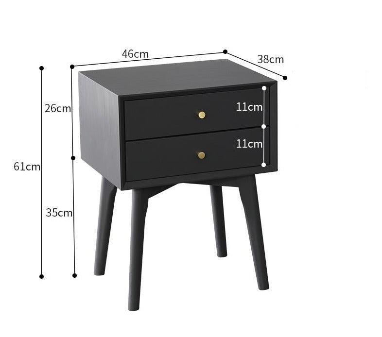 GABRIEL Lampe de chevet moderne en bois massif de style nordique