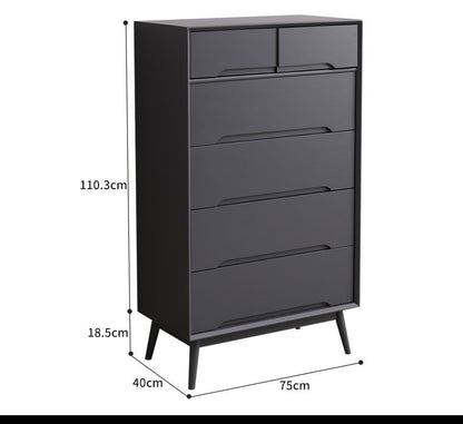 Commode scandinave en bois massif ANN (4 couleurs, 2 tailles)