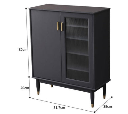 Armoire de rangement/armoire à chaussures Brandon en bois massif 