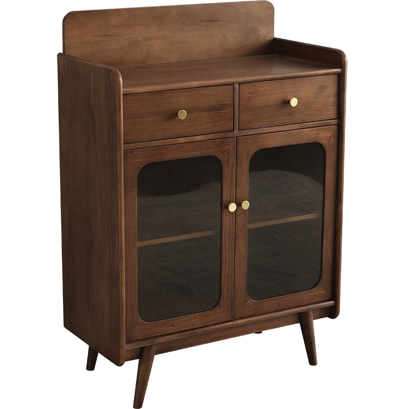 Vitrine en verre EASTON en bois de pin américain