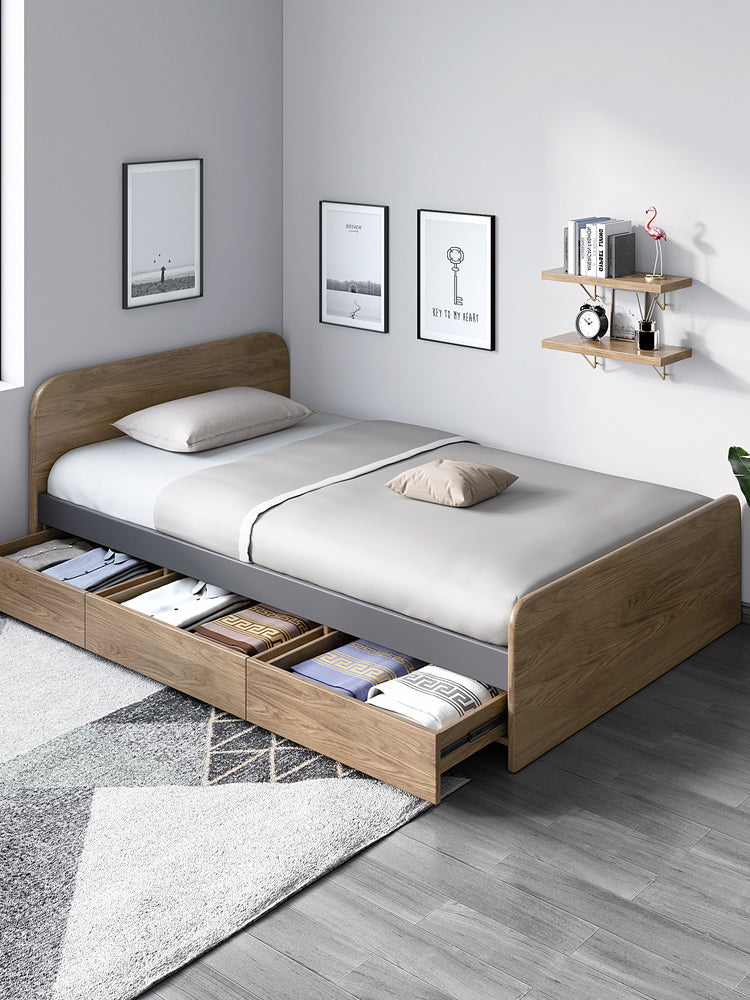 Lit simple / queen en bois massif ELIAS 1 / 1,2 / 1,5 m 