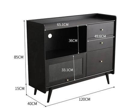 Buffet nordique HENRY, armoire de rangement de cuisine 