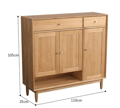 Elise SWEDEN Buffet Buffet en bois dur Meuble à chaussures scandinave en tissu 4 couleurs 2 tailles