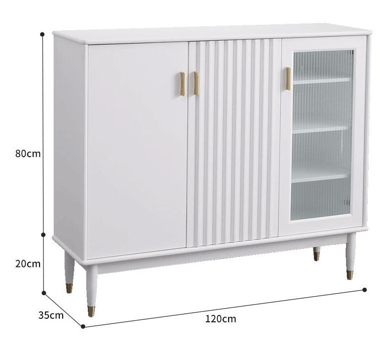 Armoire de rangement/armoire à chaussures Brandon en bois massif 