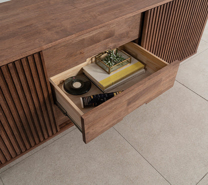 Buffet LOLA NEW YORK HILTON de style scandinave et nordique, tout en bois massif 