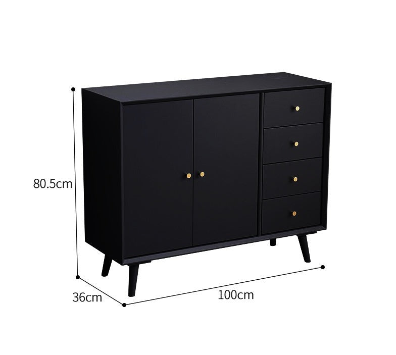 AUBREE HYATT Commode à tiroirs Chambre nordique Buffet américain en bois dur