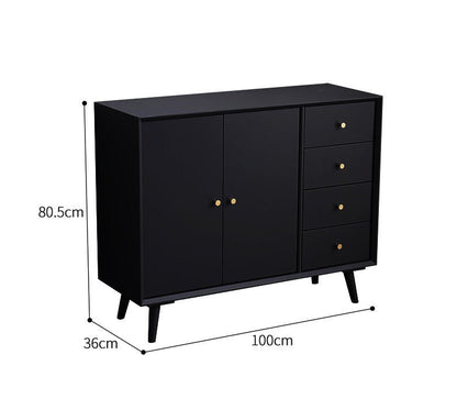 AUBREE HYATT Commode à tiroirs Chambre nordique Buffet américain en bois dur