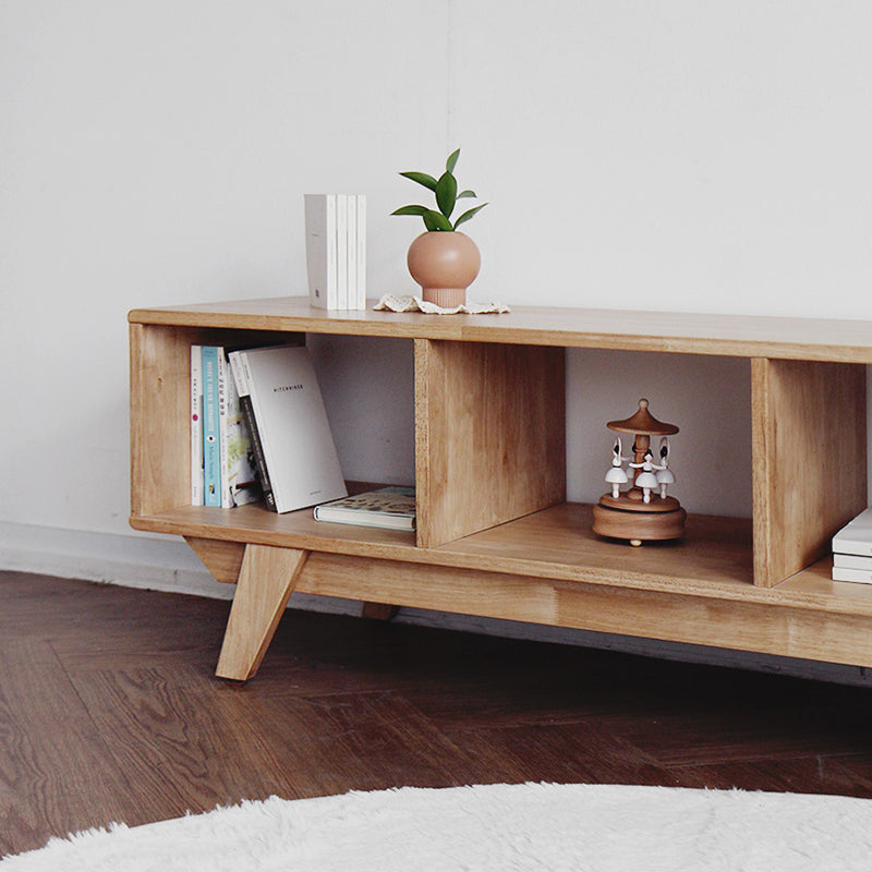 Meuble TV / présentoir Diana NEW YORK HILTON en bois dur nordique (noyer / couleur naturelle) 