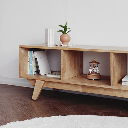 Meuble TV / présentoir Diana NEW YORK HILTON en bois dur nordique (noyer / couleur naturelle) 