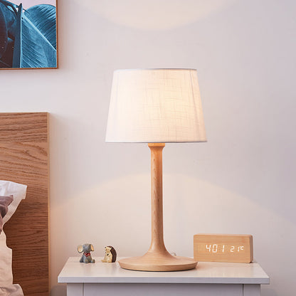 Lampe de table en bois massif Cheatham