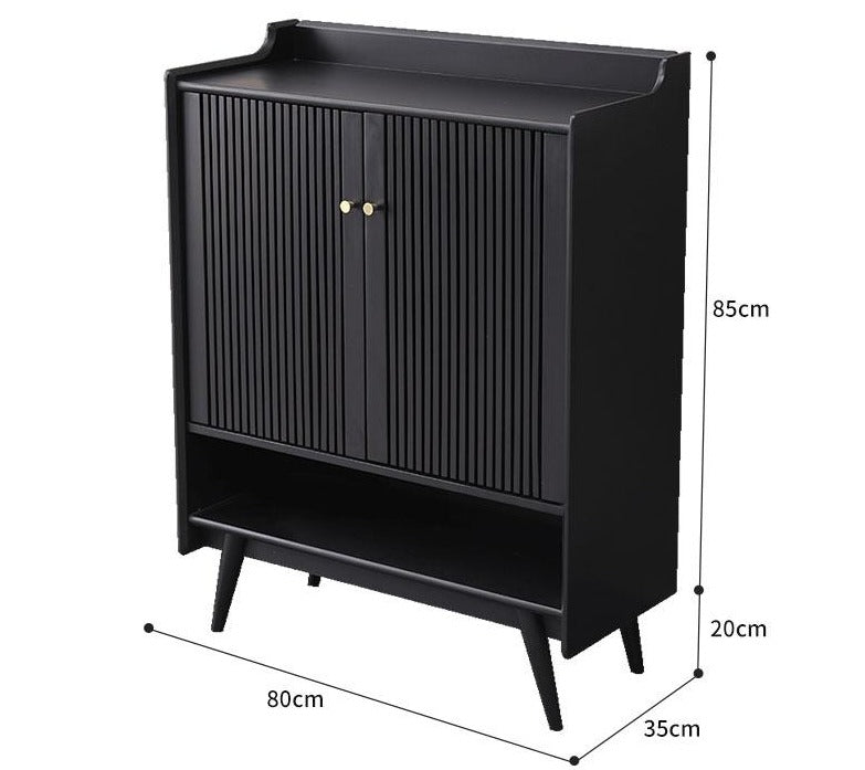 Buffet de rangement nordique Luis Buffet / Meuble à chaussures en bois massif 