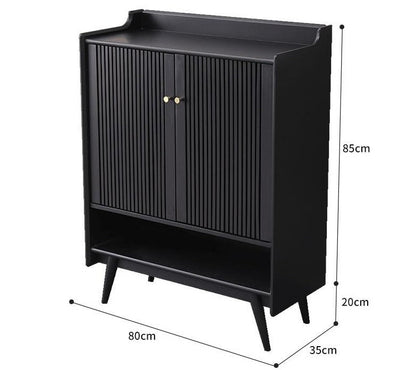 Buffet de rangement nordique Luis Buffet / Meuble à chaussures en bois massif 