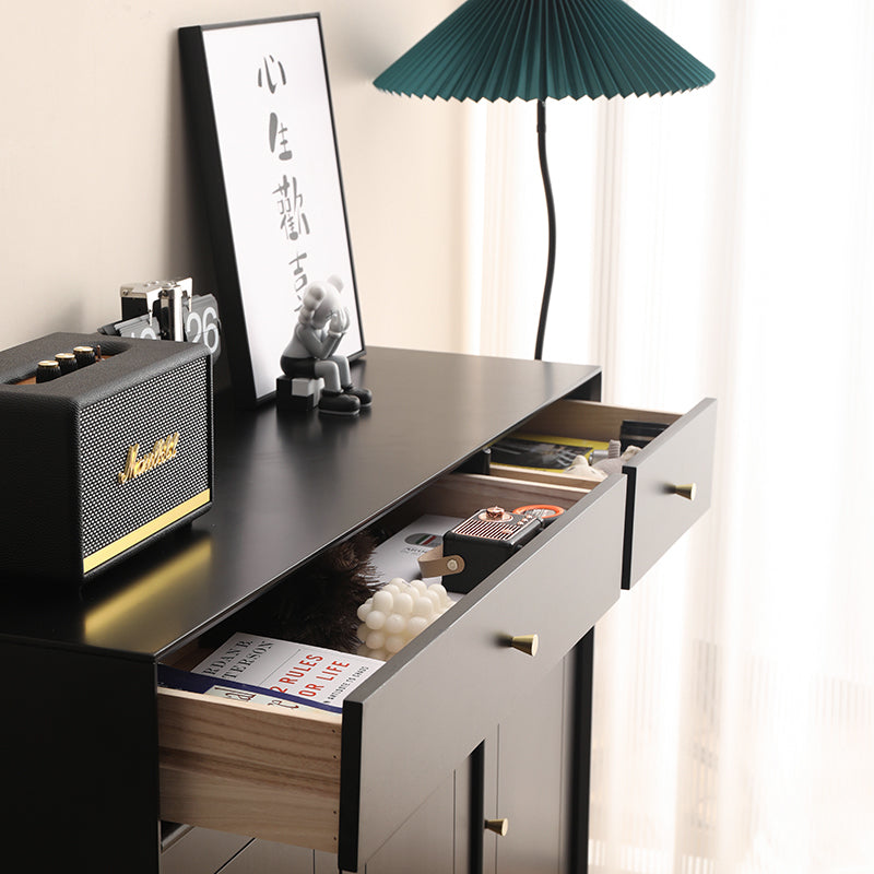 Elise SWEDEN Buffet Buffet en bois dur Meuble à chaussures scandinave en tissu 4 couleurs 2 tailles