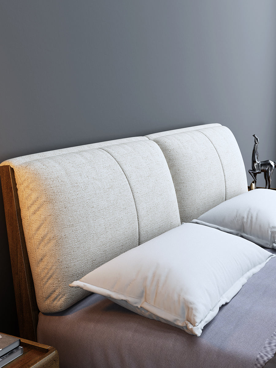 Lit JOSEPH en noyer nordique 1/2 / 1,5/ 1,8 m 