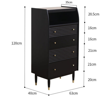 ISABELLE TOKYO Coiffeuse nordique avec miroir et style scandinave japonais (couleur noyer, noir, gris, blanc)