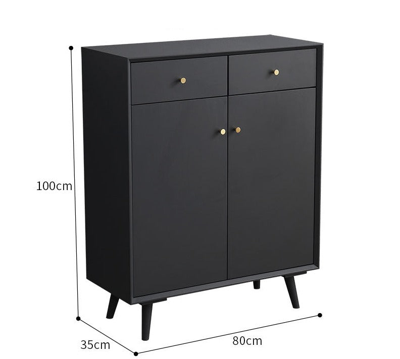 Meuble à chaussures Eileen SWEDEN en bois dur scandinave nordique, 4 couleurs et 4 tailles