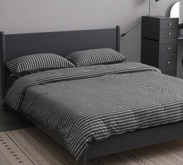 Lit contemporain LEON au design nordique élémentaire, 1,5/1,8 m, Queen/King Size