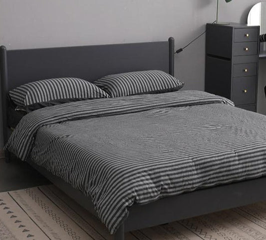 Lit contemporain LEON au design nordique élémentaire, 1,5/1,8 m, Queen/King Size