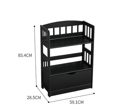 Bibliothèque de rangement moderne en bois massif DAVIDE