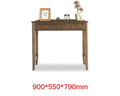 Bureau d'ordinateur en bois massif Hugo Nordic en chêne américain