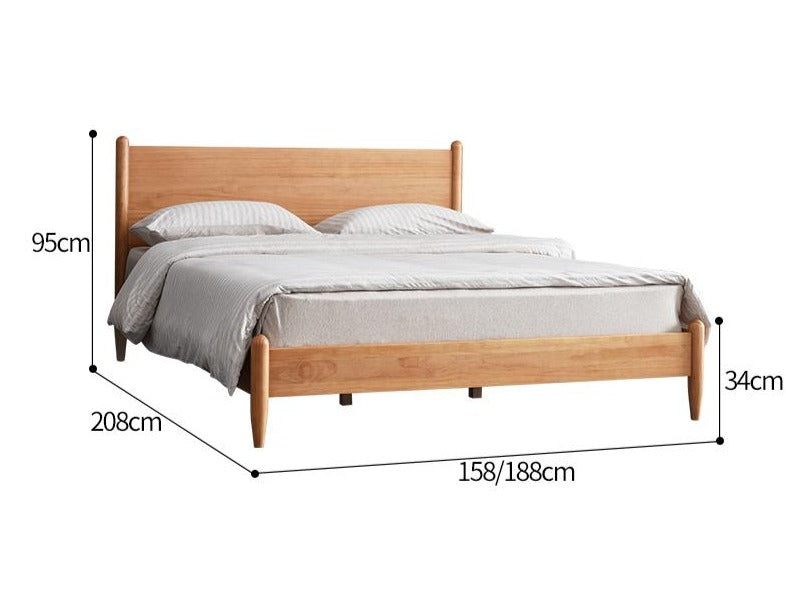 Lit nordique moderne ASHER 1,5 m/1,8 m Queen/King Size