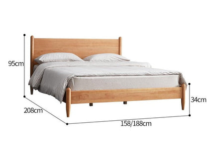 Lit nordique moderne ASHER 1,5 m/1,8 m Queen/King Size