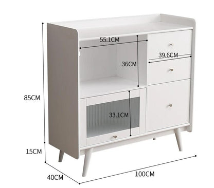 Buffet nordique HENRY, armoire de rangement de cuisine 