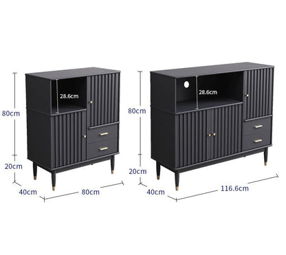 Buffet en bois massif ADELE HYATT (2 tailles, 4 couleurs)