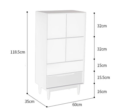 KAILANI TOKYO HILTON Bibliothèque japonaise scandinave en bois massif (4 couleurs, 3 tailles)