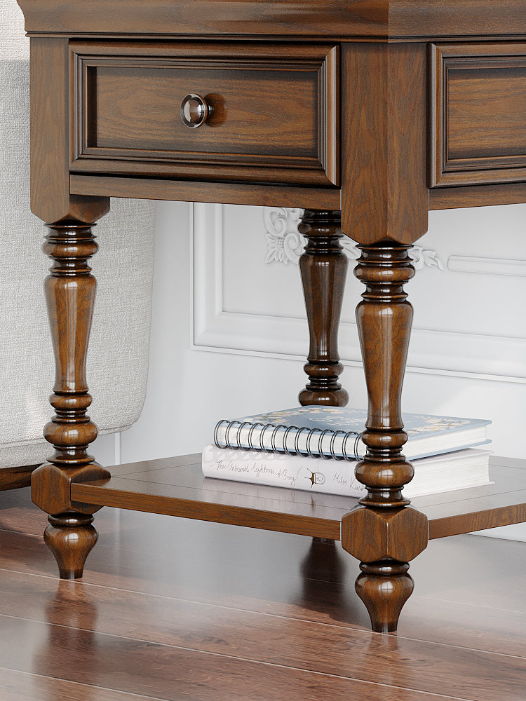 Lampe de chevet ALICE SHERATON, table d'appoint, meuble de conception allemande