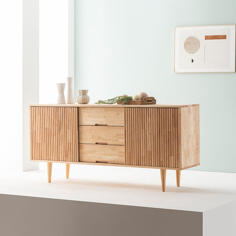 Buffet LOLA NEW YORK HILTON de style scandinave et nordique, tout en bois massif 