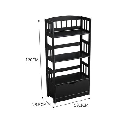 Bibliothèque de rangement moderne en bois massif DAVIDE