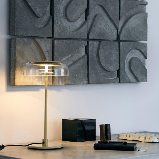 Lampe arquée en verre Keystone