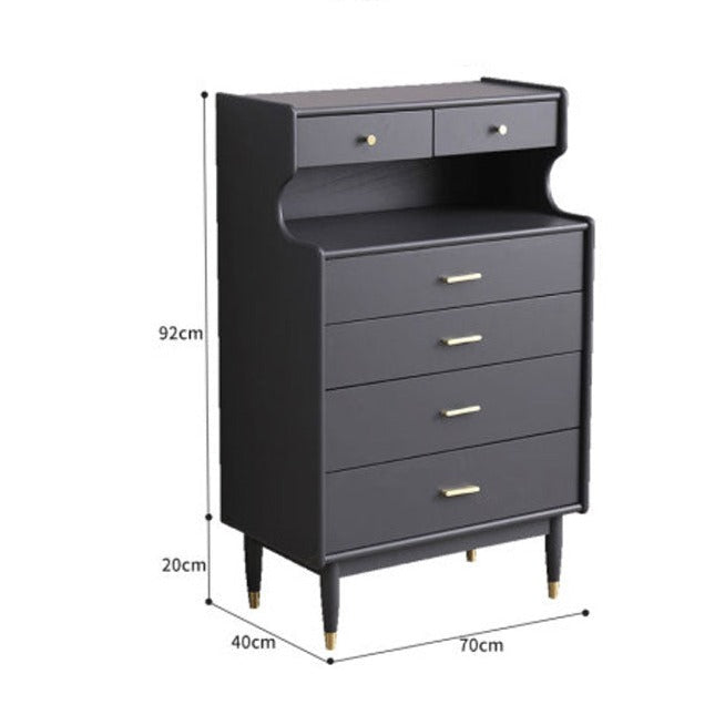 Commode à tiroirs Charlee SWEDEN, meuble de rangement tout en bois massif