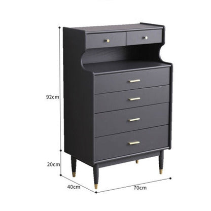 Commode à tiroirs Charlee SWEDEN, meuble de rangement tout en bois massif