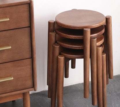 Tabouret scandinave DAMIAN en bois massif nordique