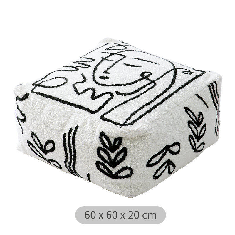 Pouf rond de sol Gaven