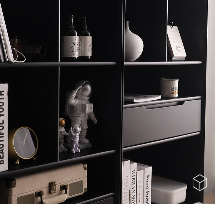 KAILANI TOKYO HILTON Bibliothèque japonaise scandinave en bois massif (4 couleurs, 3 tailles)