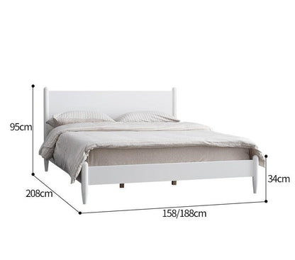 Lit contemporain LEON au design nordique élémentaire, 1,5/1,8 m, Queen/King Size