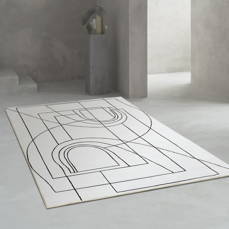 Tapis gris abstrait Cortright